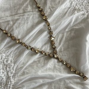 NWT JCrew champagne stone necklace